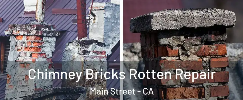 Chimney Bricks Rotten Repair Main Street - CA