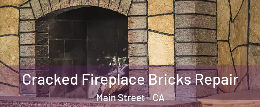 Cracked Fireplace Bricks Repair Main Street - CA