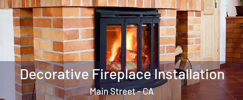 Decorative Fireplace Installation Main Street - CA