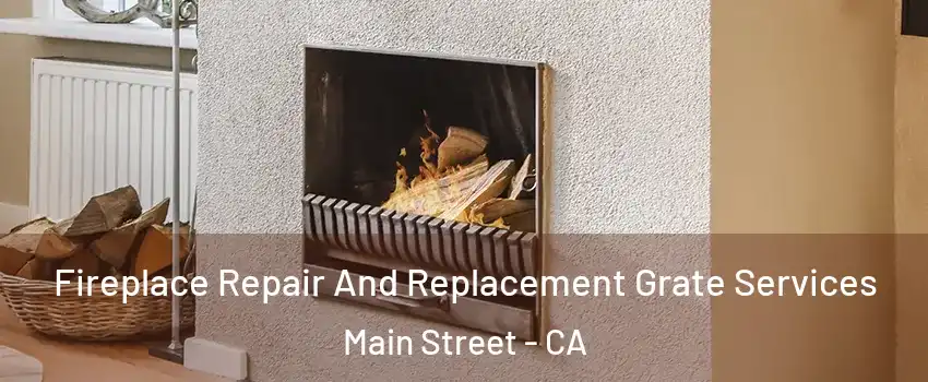Fireplace Repair And Replacement Grate Services Main Street - CA