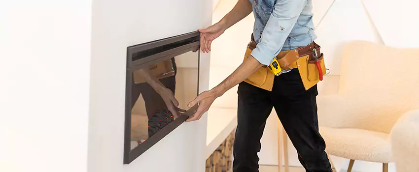 Metal Fireplace Installation in Grove District - Anaheim Resort, California