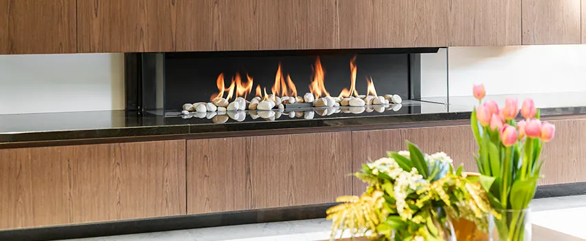 Double-height Fireplace Design Refurbishment in Grove District - Anaheim Resort, California
