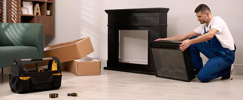 Old Rusted Metal Fireplace Repair And Replacement in Grove District - Anaheim Resort, CA