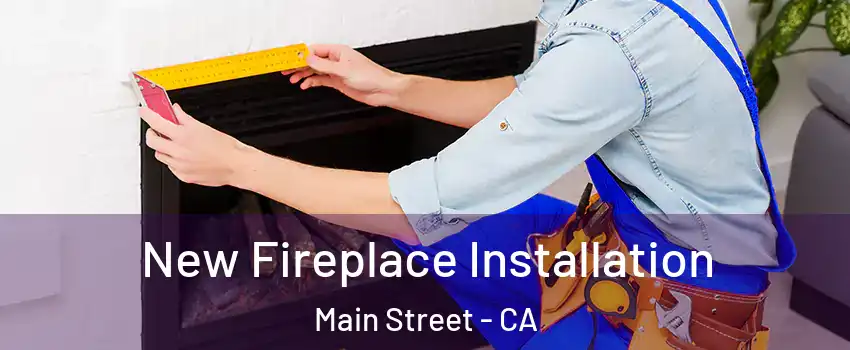 New Fireplace Installation Main Street - CA