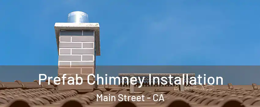 Prefab Chimney Installation Main Street - CA