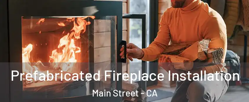 Prefabricated Fireplace Installation Main Street - CA
